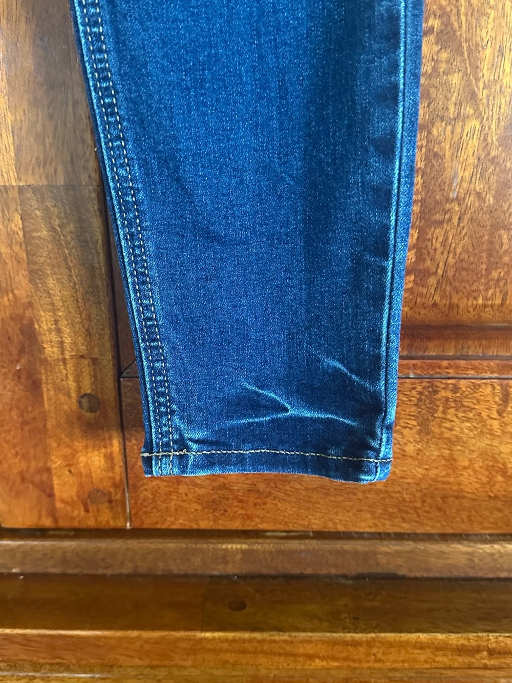 Old Navy Dark Blue Distressed “ROCKSTAR SUPER SKINNY” Jeggings - Picture 6 of 8